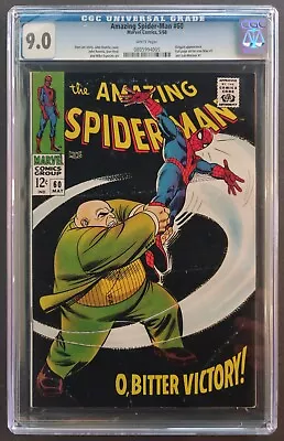 Buy Amazing Spider-man #60 Cgc 9.0 White Pages Marvel Comics May 1968 Kingpin Cover • 463.71£