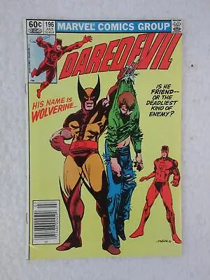 Buy DAREDEVIL 196 Marvel Comics 1982 WOLVERINE 1st Appearance DARK WIND • 10.73£