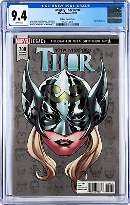 Buy Mighty Thor #700 CGC 9.4 (Dec 2017, Marvel) Mike McKone Variant, Jane Foster • 39.44£