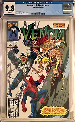 Buy Venom Lethal Protector 4 CGC 9.8 1st Appearance Of Scream (Donna Diego) May 1993 • 59.75£