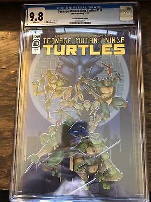 Buy TMNT Teenage Mutant Ninja Turtles #111 RI Variant MINT 9.8 CGC 1:10 • 140.61£