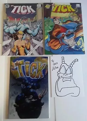 Buy The Tick #3 3rd Pr Signed, #11 & 20th Anniversary Special Edition #1 Signed X2 + • 79.70£