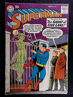 Buy Superman #129 Apparent VG 3.5 Origin & 1st App. Lori Lemaris Vintage DC 1959 • 55.20£