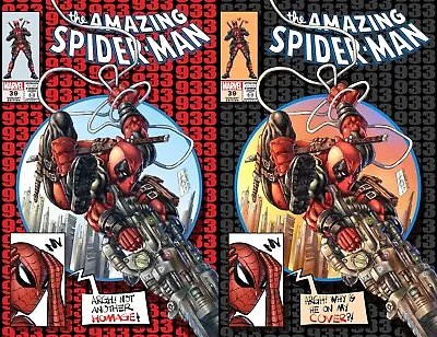 Buy Amazing Spider-man #39 Alan Quah Deadpool #300 Variant-a & B Set Le 600 W/ Coa • 51.96£