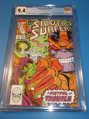 Buy Silver Surfer #44 1st Infinity Gauntlet Key Thanos CGC 9.4 NM Beauty Wow • 89.91£