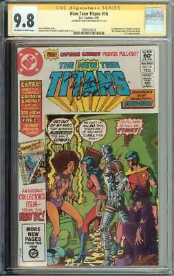 Buy New Teen Titans #16 SS CGC 9.8 Auto Marv Wolfman 1st App Captain Carrot • 217.42£