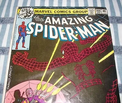 Buy The Amazing Spider-Man #188 The Jigsaw Is Up! From Jan. 1979 In VG/F Condition • 11.19£