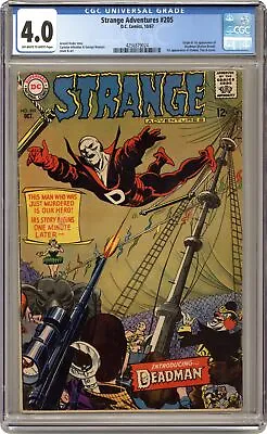 Buy Strange Adventures #205 CGC 4.0 1967 4256879024 1st App. Deadman • 319.44£