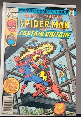 Buy Marvel Team-Up #65 NM- 1st App. Of Captain Britain In US Comics 1976 John Byrne • 19.98£