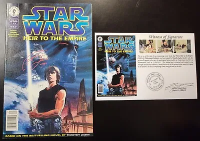 Buy Star Wars Heir To The Empire (1995) #1 Newsstand SIGNED Timothy Zahn Notarized • 236.51£