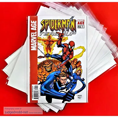 Buy Comic Bags And Boards Size17 Resealable For Silver Age Eg Team-up X 10 New • 12.99£