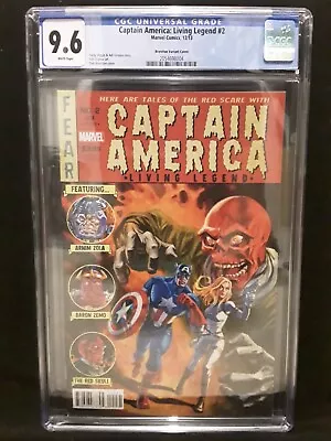 Buy Captain America Living Legend #2 Brereton 1:50 Variant CGC 9.6 White Pages • 477.95£
