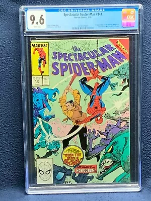 Buy Spectacular Spider-Man #147 Vol 1 Comic Book - CGC 9.6 • 99.58£