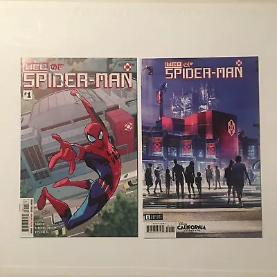 Buy W.E.B. Of Spider-Man 1 (2022) LOT OF 2 NM+ COVER A And VARIANT THEME PARK • 15.93£
