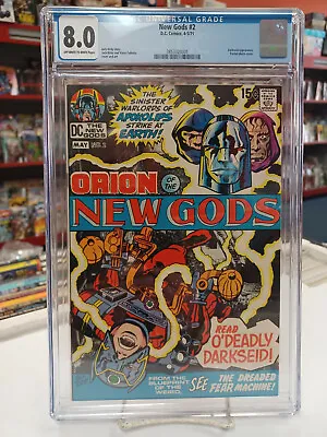 Buy NEW GODS #2 (DC Comics, 1971) CGC Graded 8.0 ~ JACK KIRBY ~ DARKSEID • 80.43£