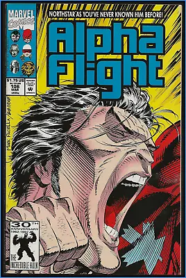 Buy Alpha Flight #106 (1992) 2nd Print Blue Title Variant Northstar Gay Marvel Fn • 6.32£