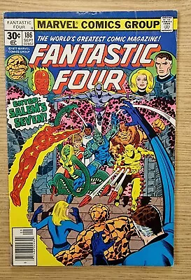 Buy Fantastic Four #186. First Appearance Salem's Seven. Marvel Comics Key. MCU • 6£