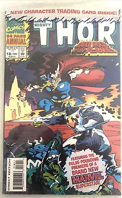Buy Thor Annual. # 18. Sealed Polybagged With Trading Card.  1993.  Marvel. Nm. • 2.49£