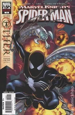 Buy Marvel Knights Spider-Man 19B LEE Black Costume Variant FN/VF 7.0 2005 • 14.79£