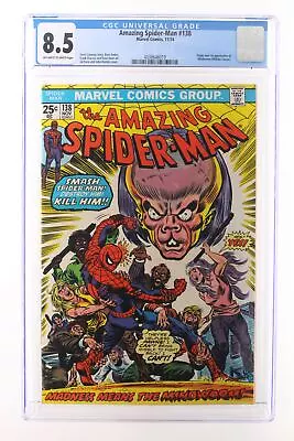 Buy Amazing Spider-Man #138 - Marvel Comics 1974 CGC 8.5 Origin And 1st Appearance O • 62.53£