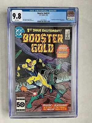Buy Booster Gold #1 High Grade 1st App. Booster Gold Jurgens DC Comic 1986 CGC 9.8 • 260.18£