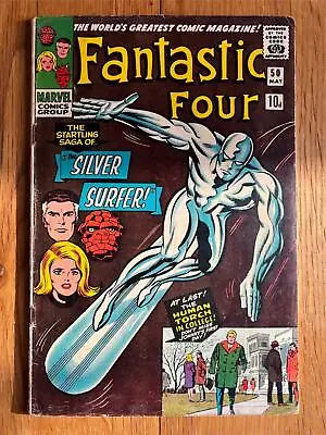 Buy Fantastic Four #50 First Wyatt Wingfoot. Silver Surfer Battles Galactus • 300£