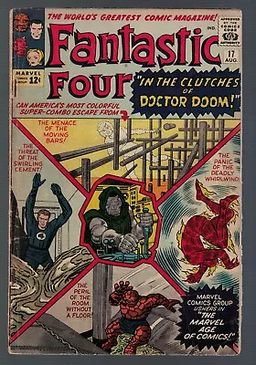 Buy Marvel Comics Fantastic Four 17 VG 3.5 VG- 1963 Dr Doom • 129.99£