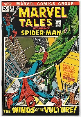 Buy Marvel Tales #34 VF- 1972 Bronze-Age Amazing Spider-Man Comic High Grade Vulture • 4.81£