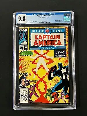 Buy Captain America #362 CGC 9.8 (1989) -  Bloodstone Hunt  Part 6 • 95.32£