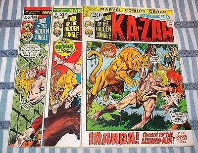 Buy Astonishing Tales #9, 11, & 19 Ka-Zar From 1971 To 1973 In Low To Mid Grade • 15£