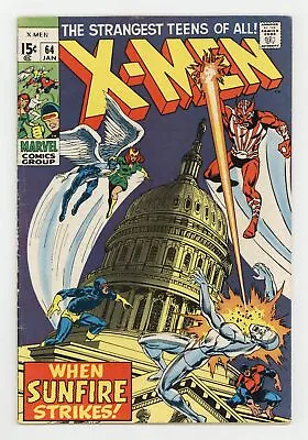 Buy Uncanny X-Men #64 VG+ 4.5 1970 1st App. Sunfire • 130.10£