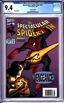 Buy Spectacular Spider-man #212 - Cgc 9.4 Wp - Newsstand Edition - Sal Buscema • 51.97£