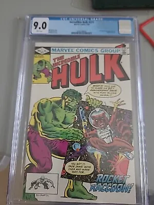 Buy Hulk #271 Comic CGC 9.0 White Pages 1st Comic Book Appearance Rocky Raccoon • 205£