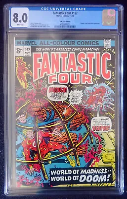 Buy Fantastic Four #140 👓 CGC 8.0 RARE UK Variant WHT 👓 Origin Of Annihilus 1973 • 38.74£