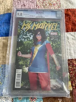 Buy MS MARVEL #1 CGC 9.8 Cosplay Variant Cover Photo Cover • 59.30£