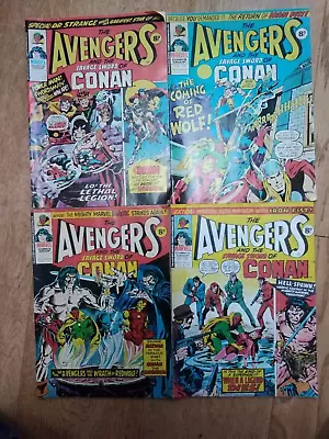 Buy Marvel - Marvel UK - The AVENGERS / Conan #123, 124, 125, 126 • 7£