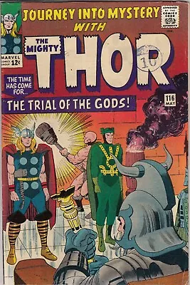 Buy Journey Into Mystery Thor 116 - 1965 - Kirby - Fine/Very Fine REDUCED PRICE • 74.99£