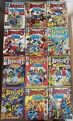 Buy Marvel Comics: Avengers & Savage Sword Of Conan, 12 Issues, Bronze Age Comics • 40£