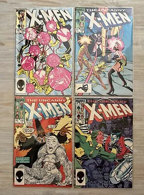Buy Uncanny X-Men Marvel Comics Issues 188 189 190 191 Cents Cover Romita Art Good • 29.99£
