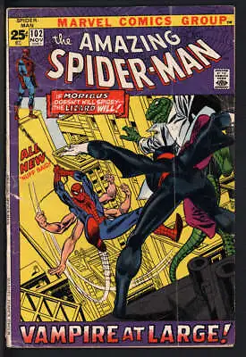 Buy Amazing Spider-man #102 1.8 // Origin + 2nd App Morbius Marvel 1971 • 39.72£