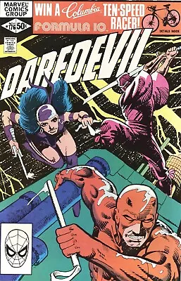 Buy DAREDEVIL #176 F, Frank Miller, Direct Marvel Comics 1981 Stock Image • 7.91£