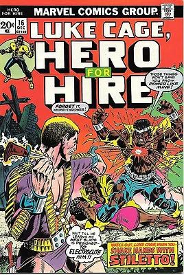 Buy Luke Cage, Hero For Hire Comic Book 16, Marvel Comics 1973 VERY FINE- • 13.43£
