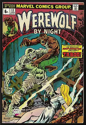 Buy WEREWOLF BY NIGHT (1975) #13 Pence Issue - 1st App Of TOPAZ And TABOO Back Issue • 18.99£