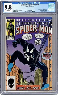 Buy Spectacular Spider-Man Peter Parker #107 CGC 9.8 1985 4063299025 • 177.82£