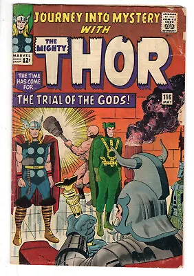 Buy Journey Into Mystery #116 (1965) - Grade 3.5 - Trial Of The Gods W/ Loki - Thor! • 56.30£