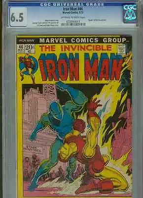 Buy Iron Man #46  (Death Of Guardsman)  CGC 6.5  OW-WP   • 40.17£