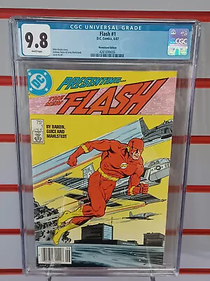 Buy FLASH #1 Newsstand (DC Comics, 1987) CGC Graded 9.8 ~ White Pages • 131.92£
