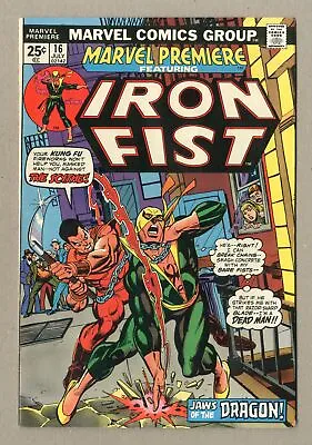 Buy Marvel Premiere #16 FN/VF 7.0 1974 2nd App. And Origin Of Iron Fist • 73.88£