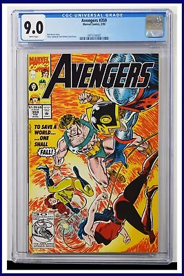 Buy Avengers #359 CGC Graded 9.0 Marvel February 1993 White Pages Comic Book. • 61.74£
