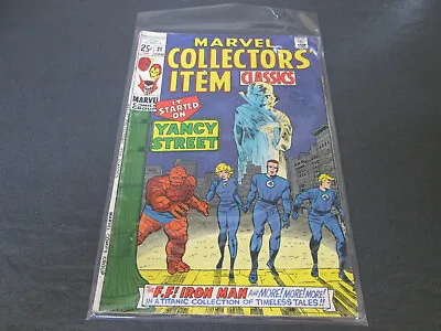 Buy Marvel Comics Marvel Collectors Item Classics  F F  & Iron Man No 21 June 1969 • 32.95£